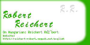 robert reichert business card
